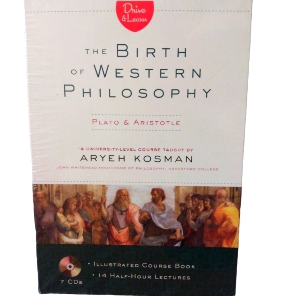 The Birth of Western Philosophy: Plato & Aristotle 7 CD & Course Book NWOT